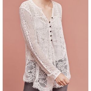 Anthropologie Lace Top